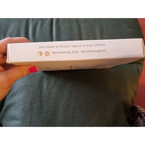 NWOB Pondering Pine Organic Baby Milestone Blanket 47”x47” New Muslin Cotton - Picture 3 of 8